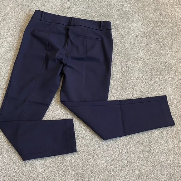 - LOFT Marisa Skinny Slacks in Navy Stretchy Office Classic NWOT US 6 - V1701 - Picture 7 of 8